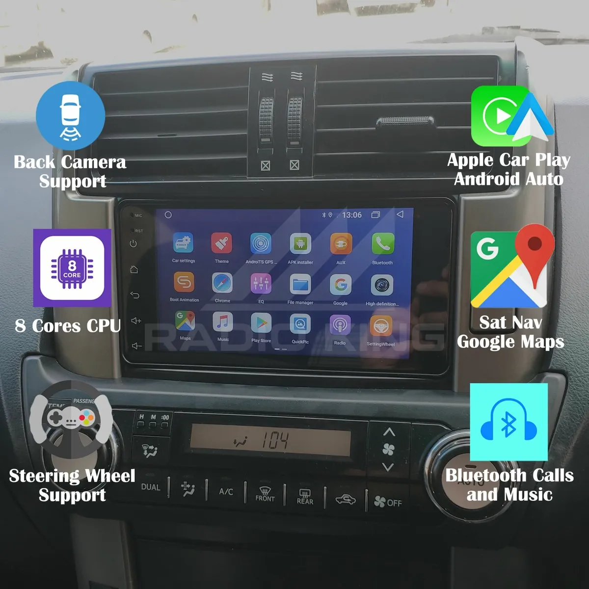 PREMIUM CARPLAY TOYOTA LAND CRUISER ANDROID AUTO S - Image 1