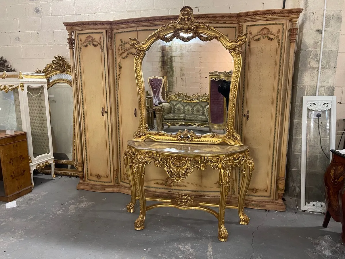large high quality console table and mirror