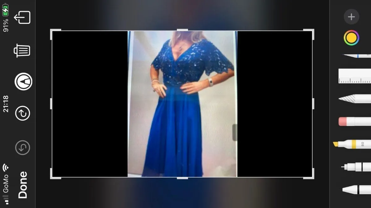 Beautiful Blue occasional dress - Image 3