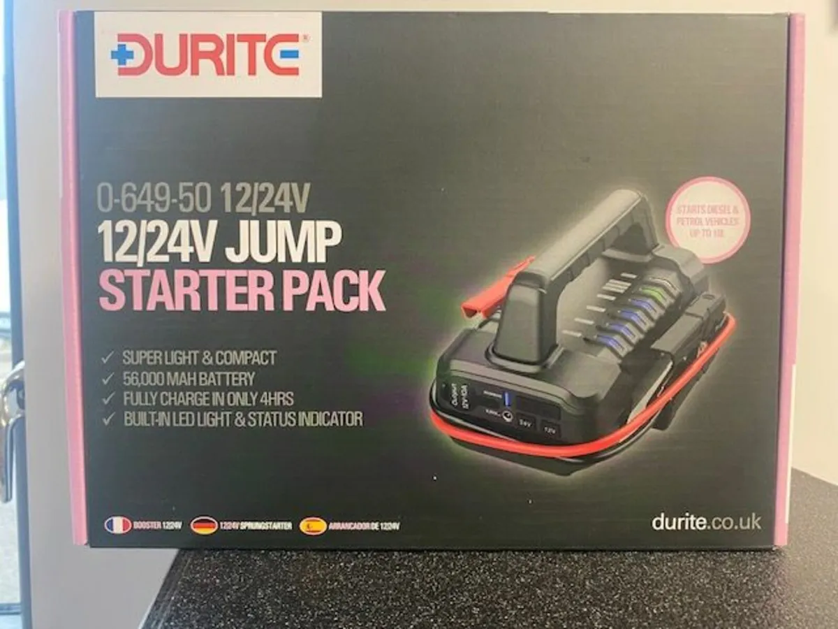 Durite 12-24 V Jump Starter Pack