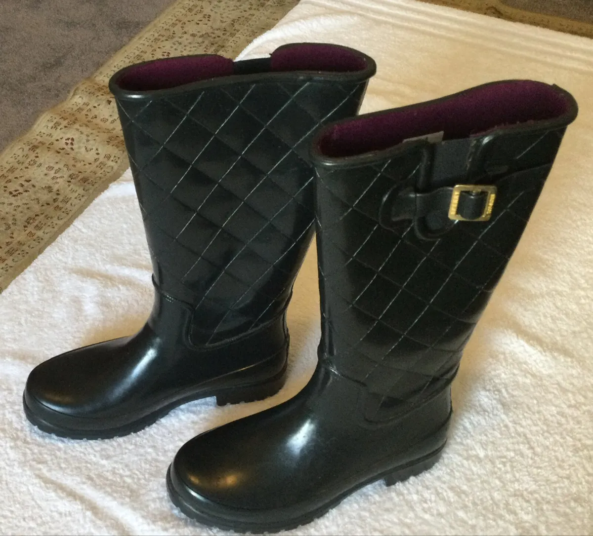 Sperry pelican cheap quilted rain boots