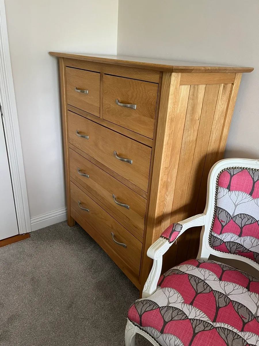 Solid Oak Tall Dresser for sale in Co. Limerick for €500 on DoneDeal