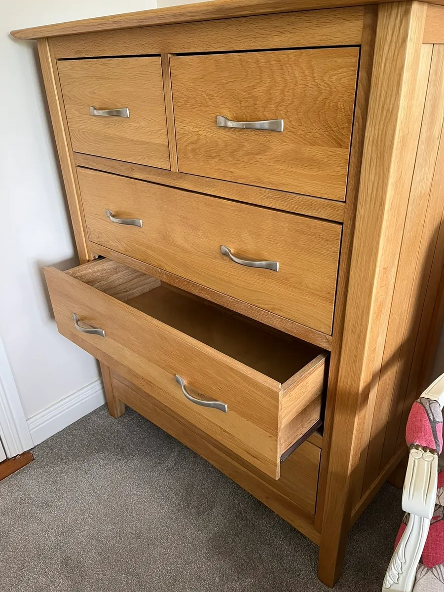 Solid Oak Tall Dresser for sale in Co. Limerick for €500 on DoneDeal
