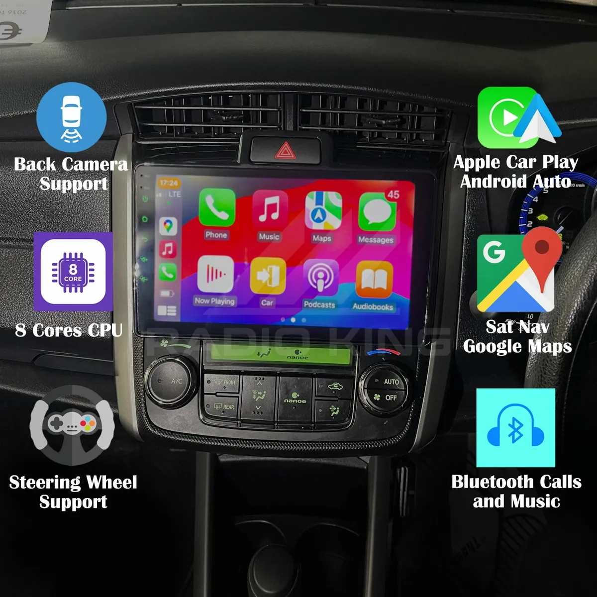 PREMIUM CARPLAY TOYOTA FIELDER ANDROID AUTO CarPla - Image 1