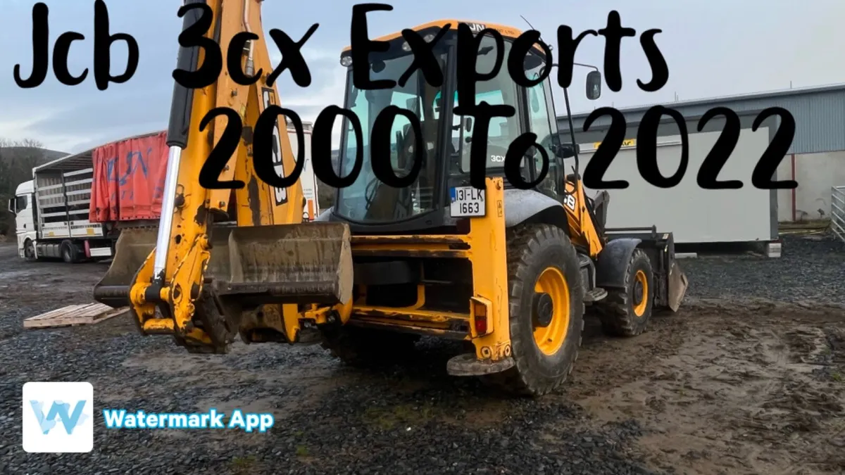 Jcb 3cx exports 2000 to 2022