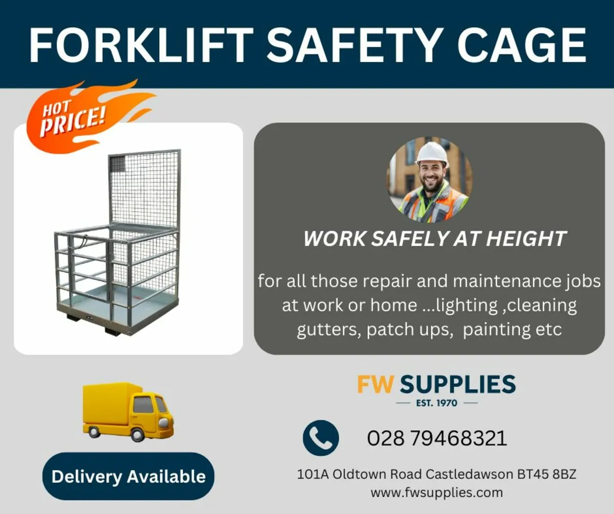 Forklift Safety Cages Galvanised