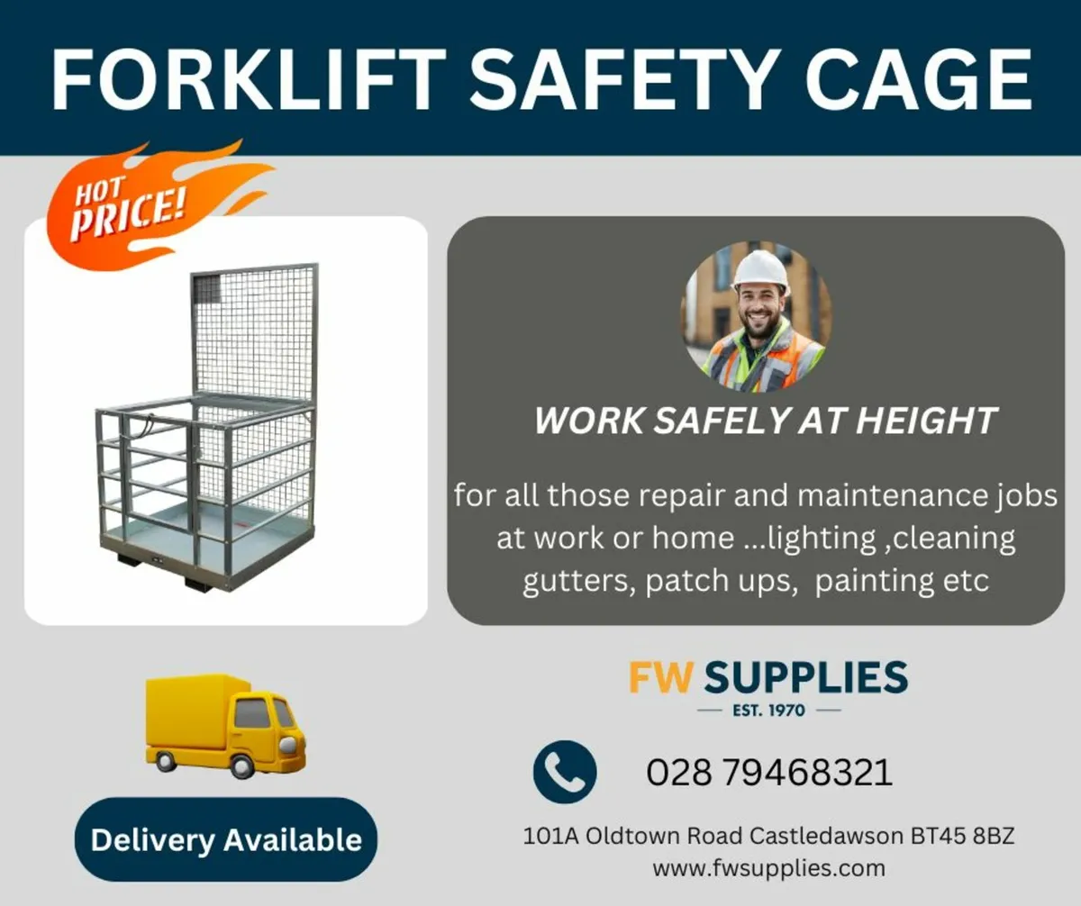 Forklift Safety Cages Galvanised - Image 1