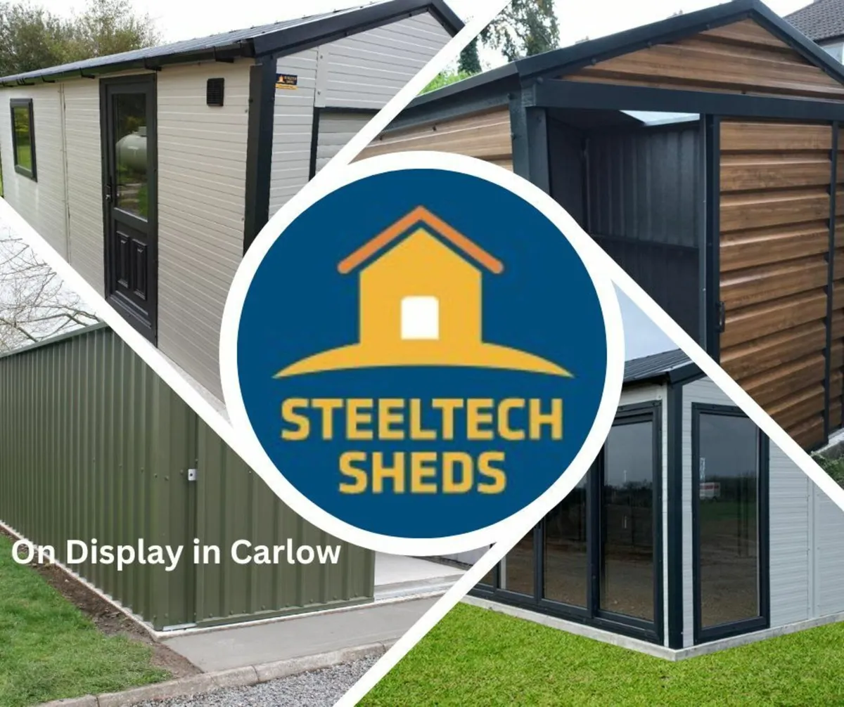 Steeltech Sheds on display in  Carlow