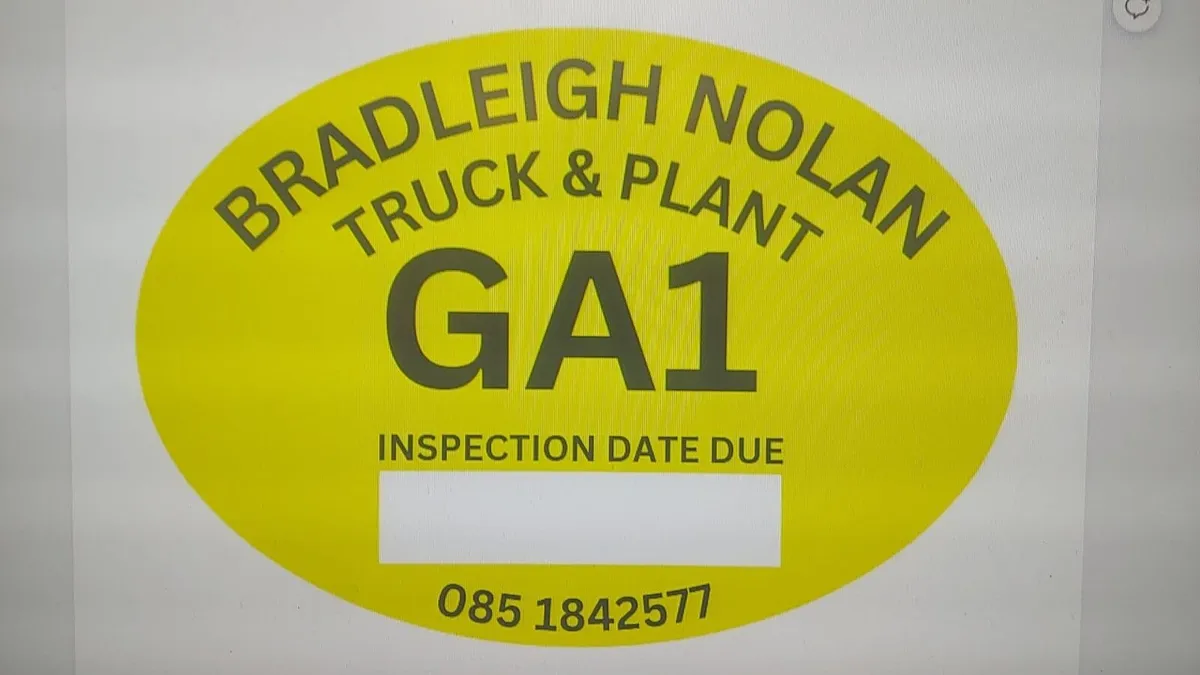 Machinery & Plant Ga1 inspections - Image 1