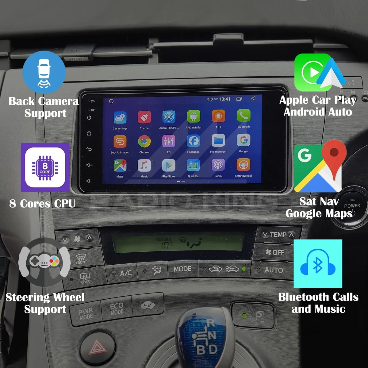 PREMIUM CARPLAY TOYOTA PRIUS ANDROID AUTO STEREO - Image 1