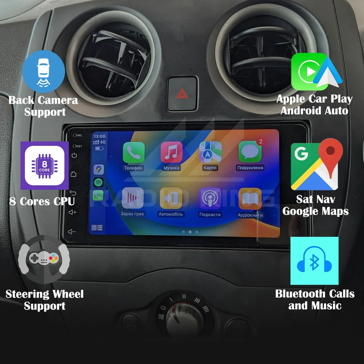 PREMIUM CARPLAY NISSAN NOTE ANDROID AUTO STEREO - Image 1