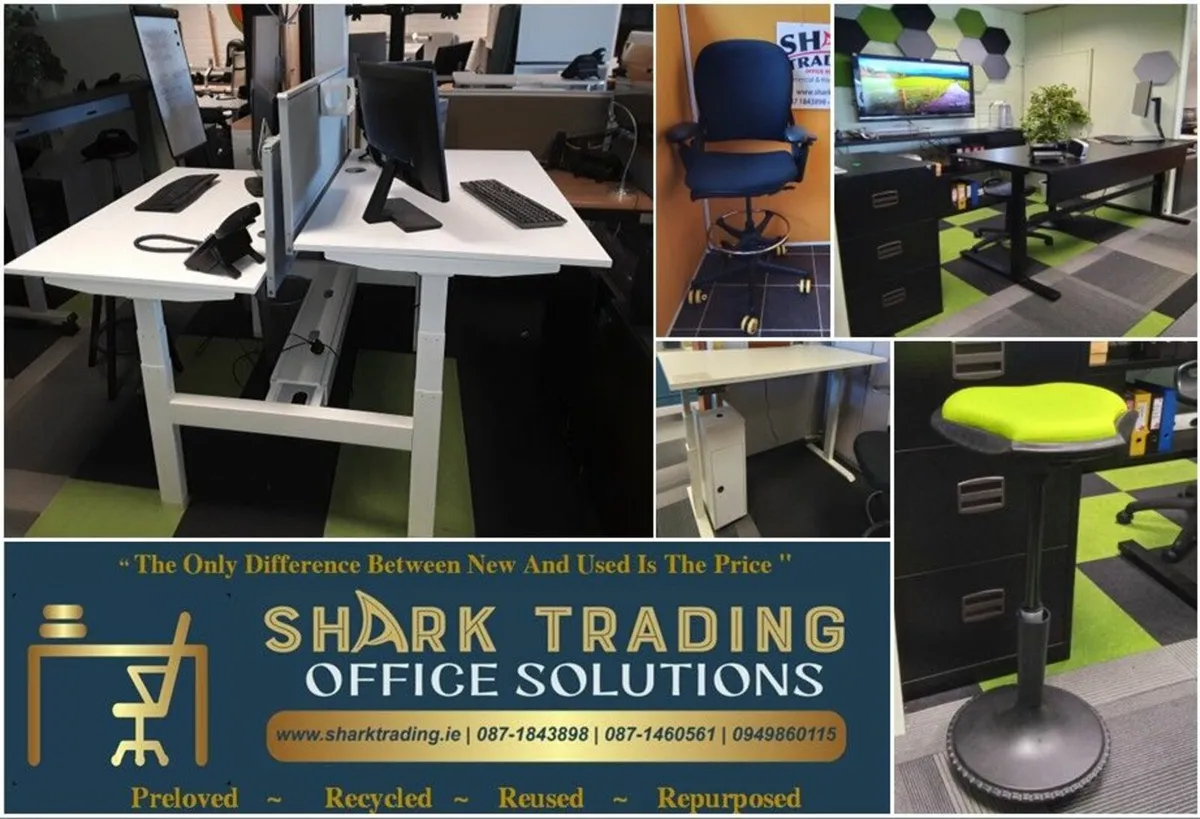Electric Adjustable Height Desks/Stools - Image 1