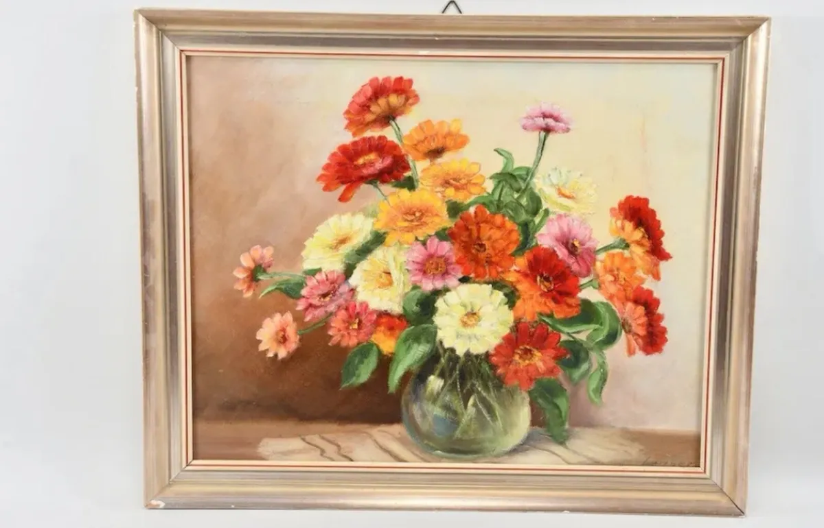 Still life with gerberas- oil painting - Image 1