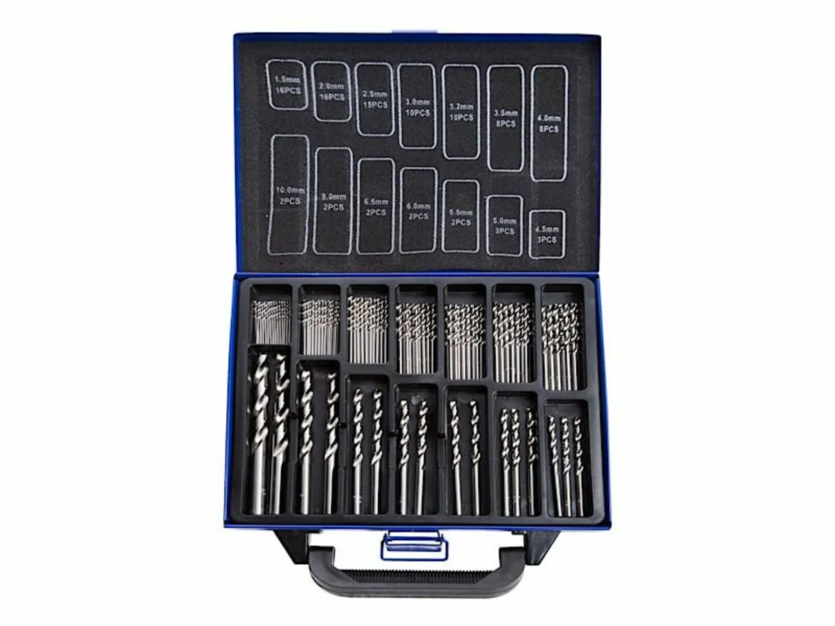 99 Piece Metric HSS Drill Bit Set - Image 1