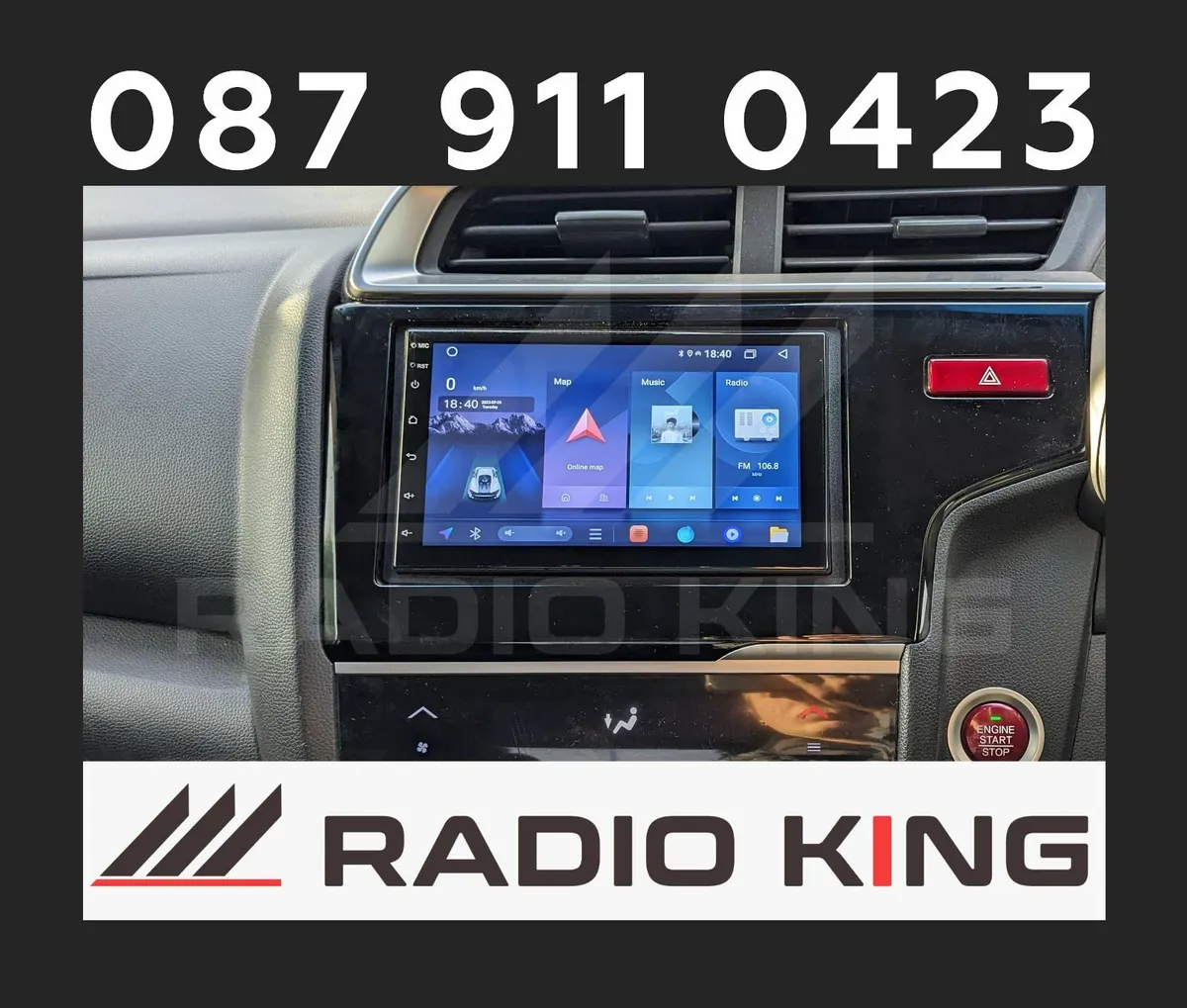 PREMIUM CARPLAY HONDA FIT ANDROID AUTO RADIO - Image 3