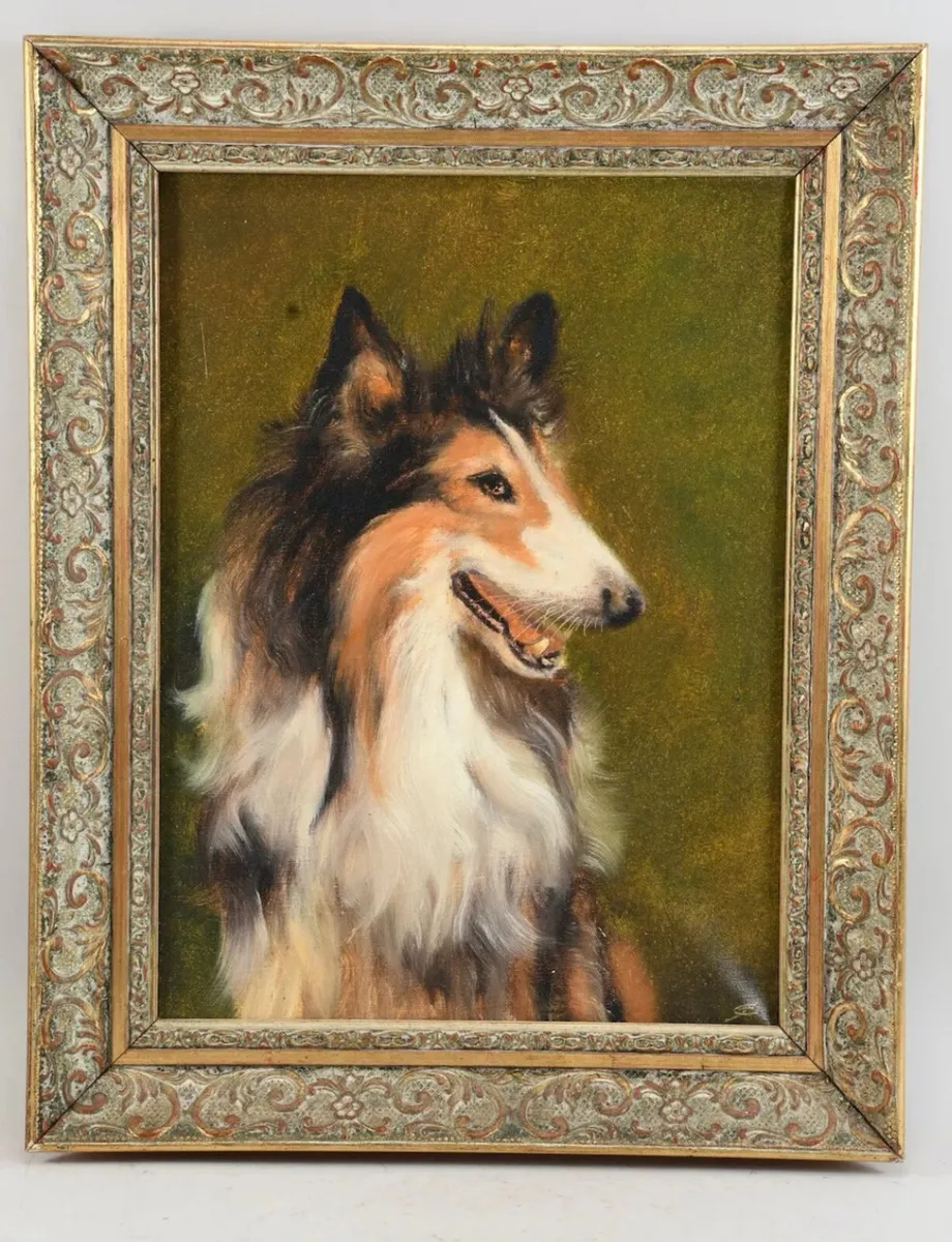 Beautiful oil painting of a dog - Image 1