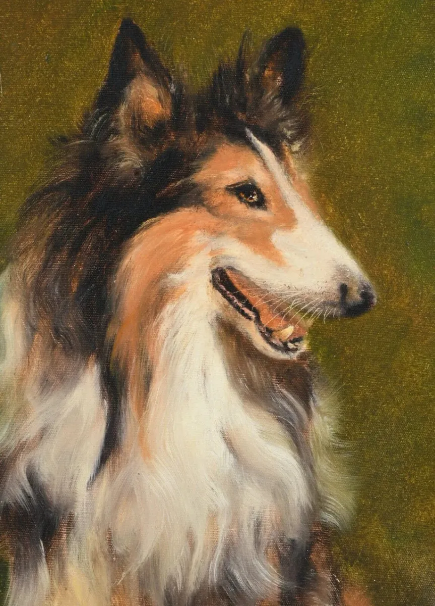 Beautiful oil painting of a dog - Image 2