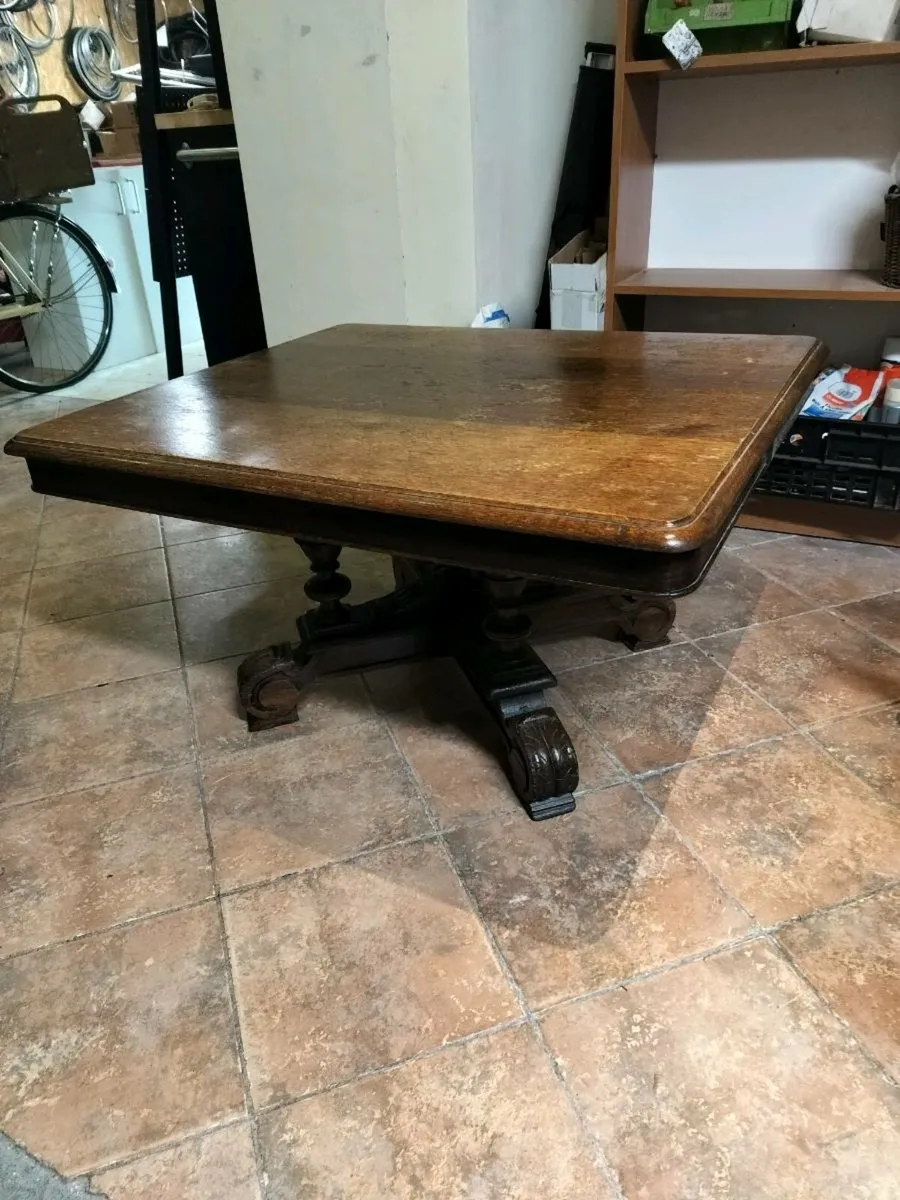 Antique oak coffee table deals for sale