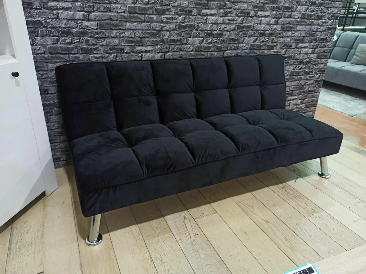 Black Sofa Bed Carlux 3 Seat