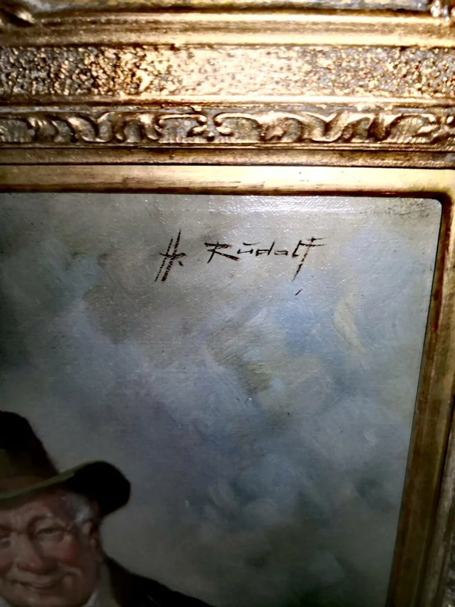 Antique German beautiful oil painting for sale in Co. Galway for €245