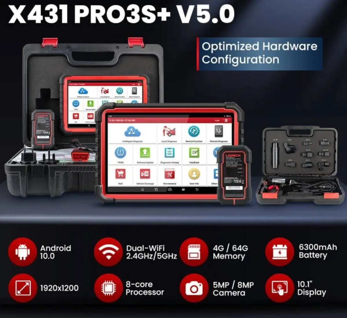 Launch X431 PRO3S+ Car Diagnostic Computer - Image 4