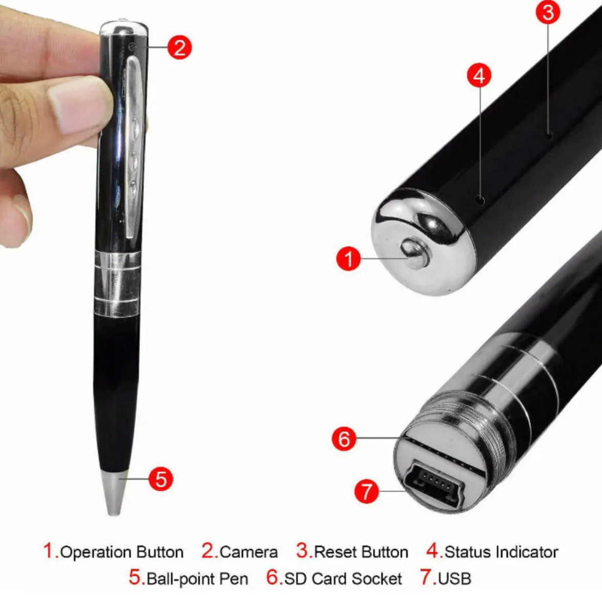 Mini Camera Pen Video Camera Full HD - Image 2