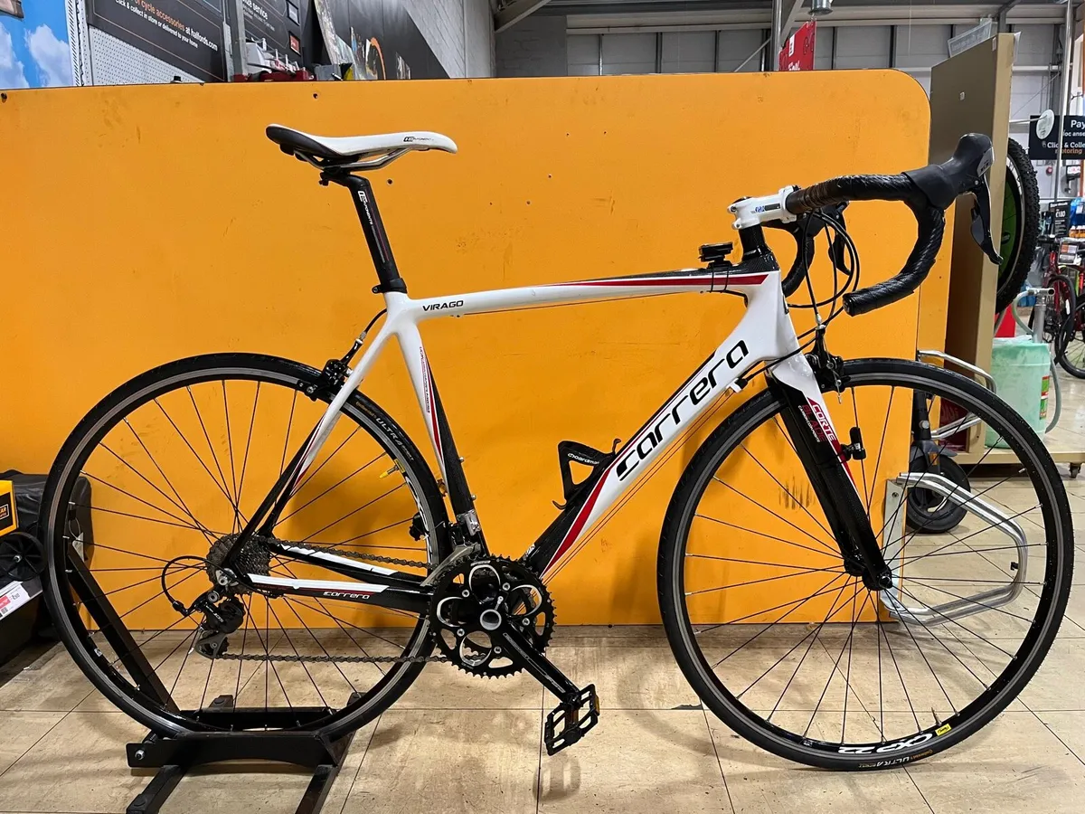 Carrera road bike black best sale and yellow