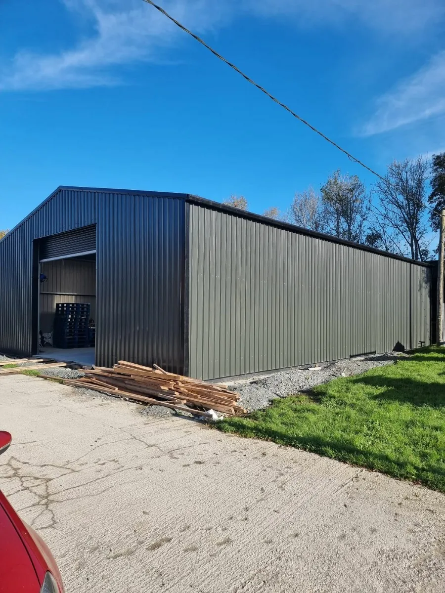 !!47ft x 30ft x 14ft FULLY SHEETED WITH DOORS!!! - Image 2