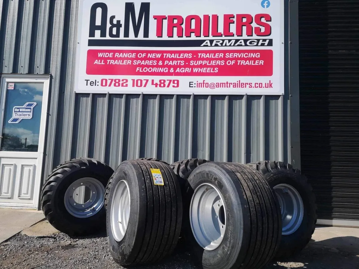 Low loader trailer wheels tyres silage trailer - Image 1
