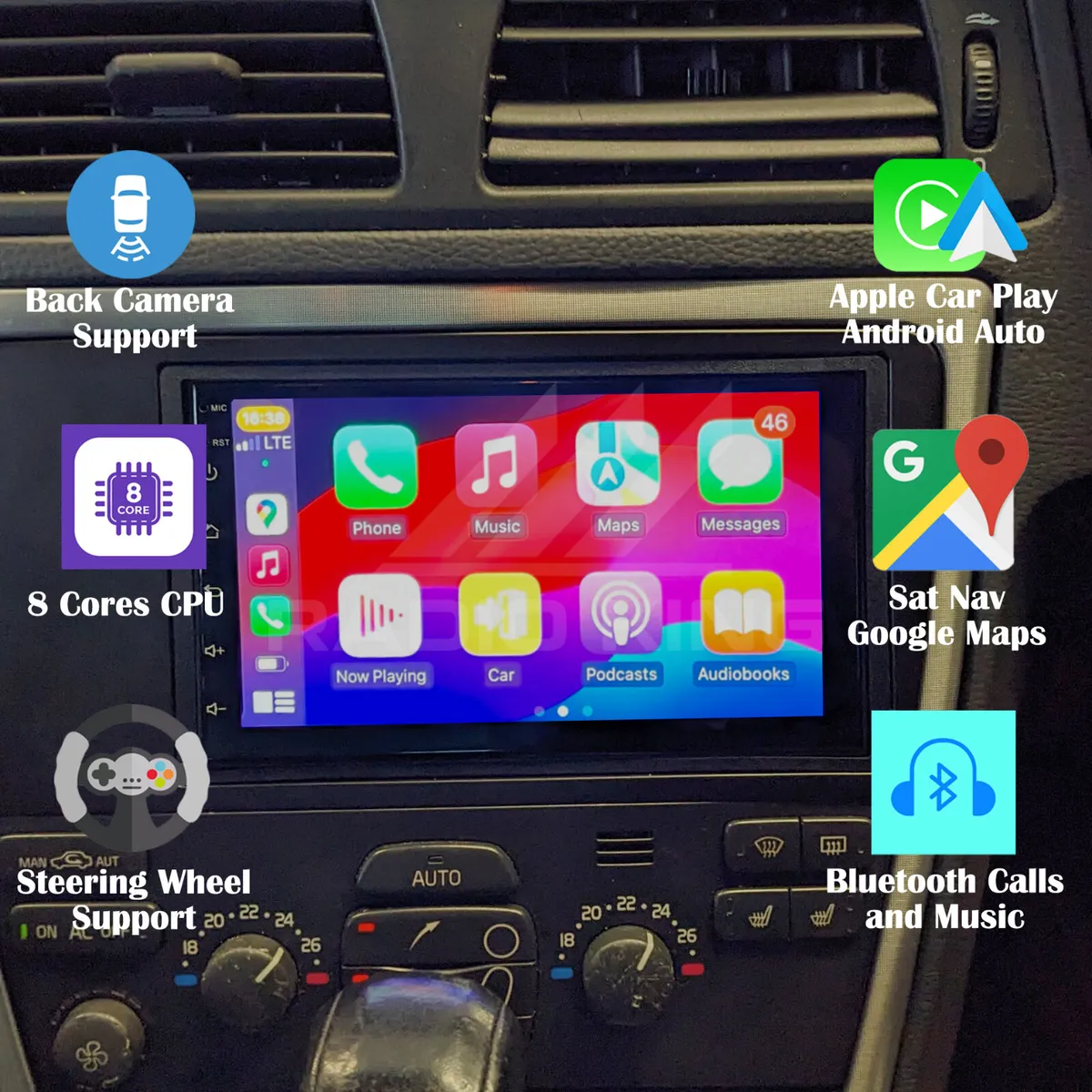 PREMIUM. CARPLAY VOLVO V70 ANDROID AUTO RADIO - Image 1