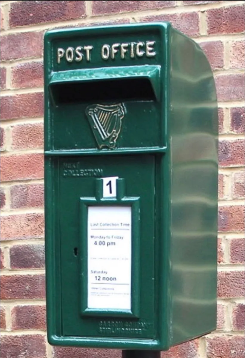 SOLID CAST IRON IRISH POSTBOX - Image 1