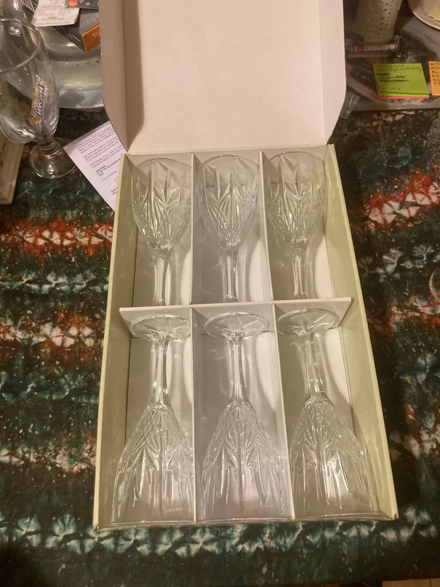 Galway crystal wine glasses