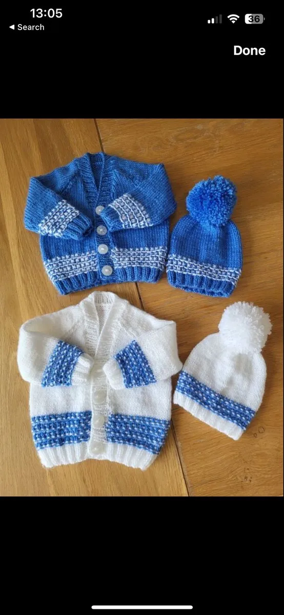 Handknit Baby Cardigans and Blankets - Image 1