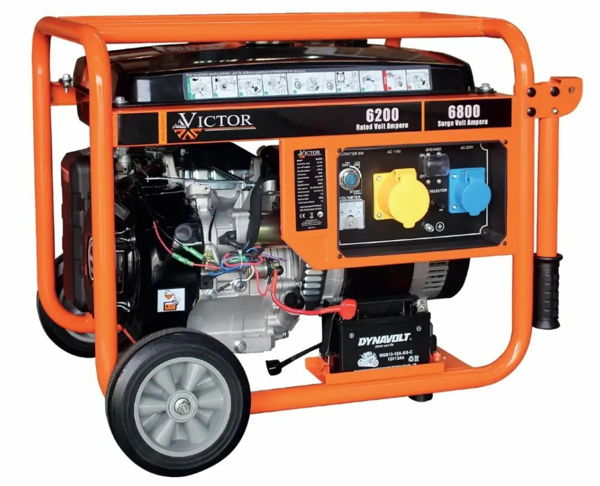 Portable Petrol Generator 6.8kVA 420cc Engine 5.4K