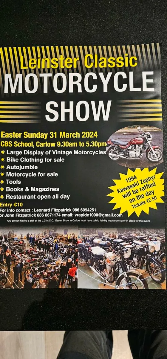 Leinster Classic  Motorcycle Show  Easter Sunday