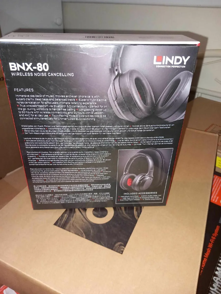 Lindy BNX-80 Wireless Noise Cancelling Headphones - Image 3