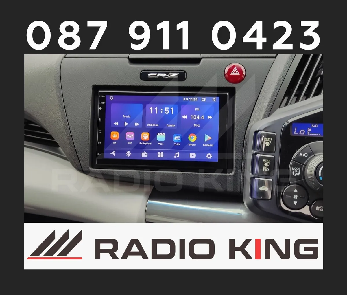 PREMIUM CARPLAY HONDA CR-Z ANDROID AUTO RADIO - Image 4