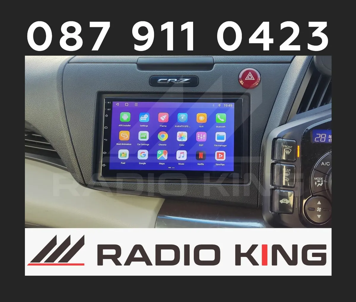 PREMIUM CARPLAY HONDA CR-Z ANDROID AUTO RADIO - Image 2