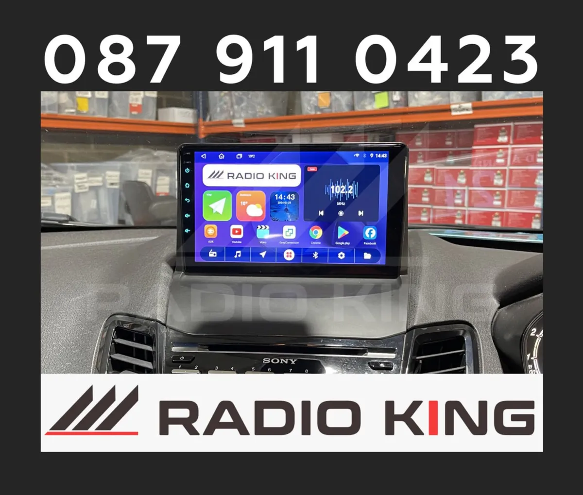 PREMIUM CARPLAY FORD FIESTA ANDROID AUTO RADIO - Image 2