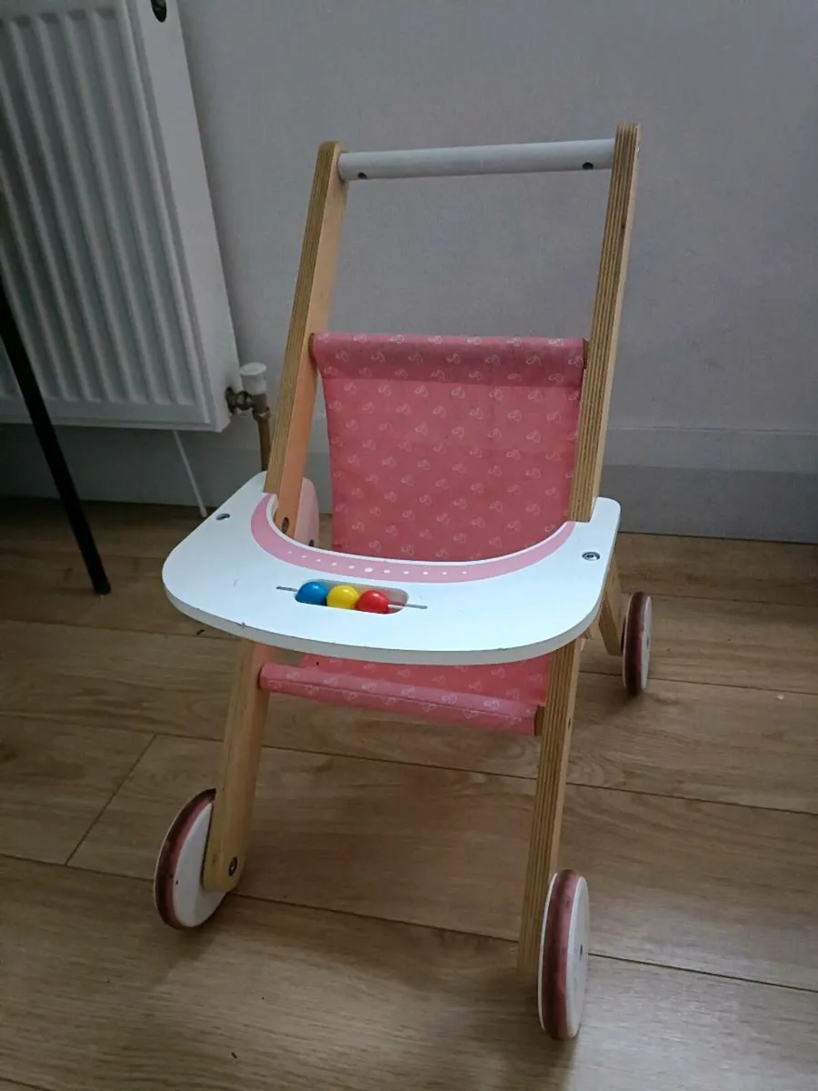 Hape wooden outlet stroller