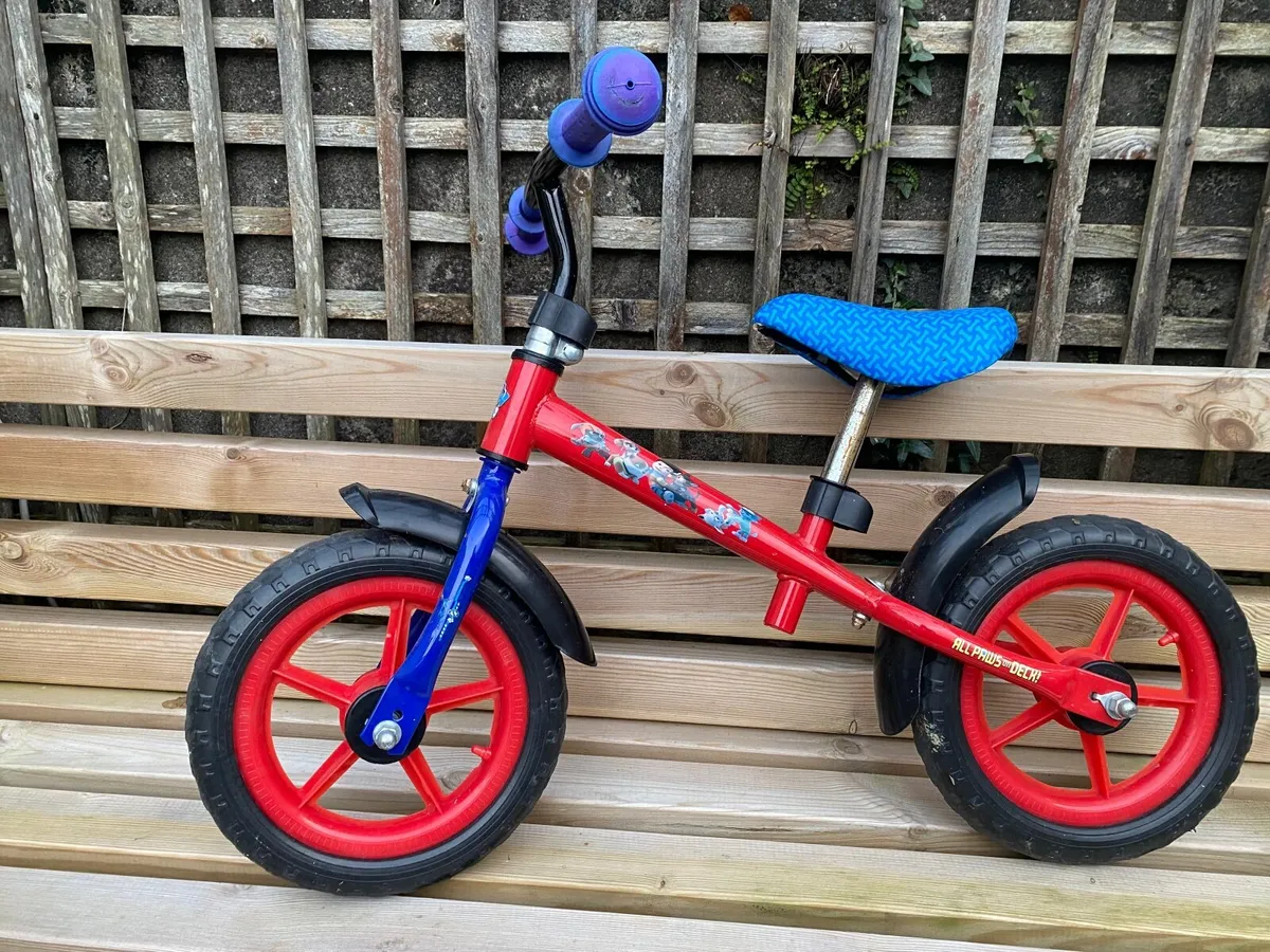 Paw patrol 12 inch balance outlet bike