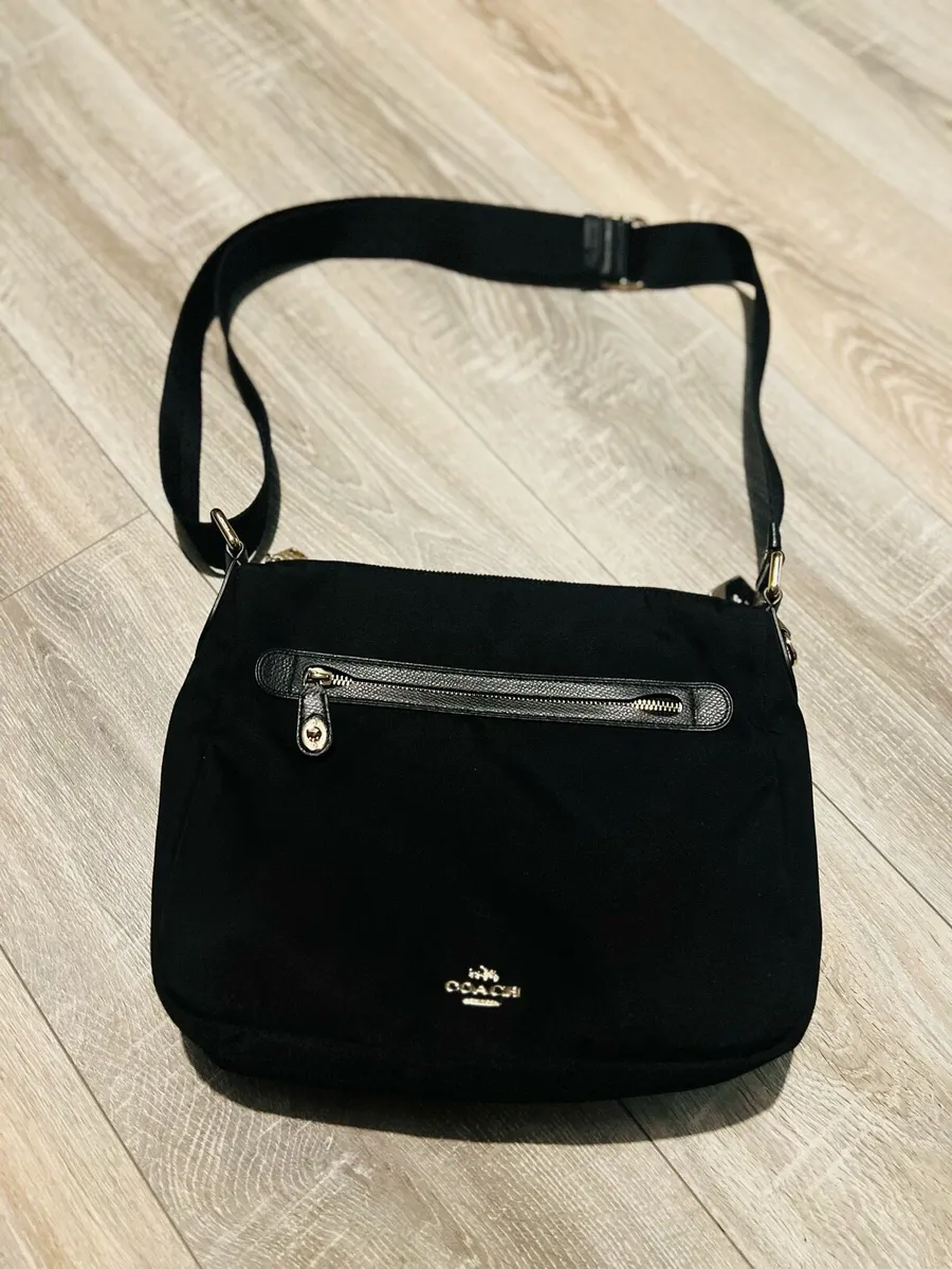 Coach Nylon Crossbody Light Gold Black for sale in Co. Donegal for 50 on DoneDeal