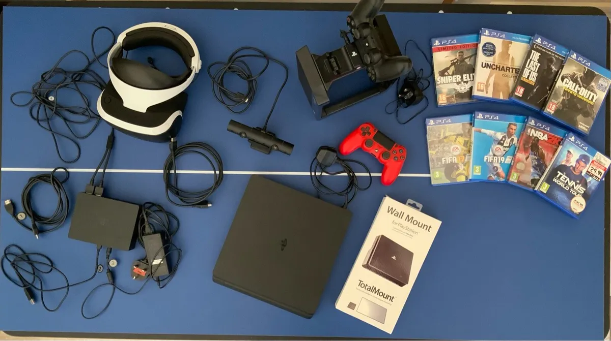 PS4 Slim + PS4 VR Headset (+ more) - Image 1