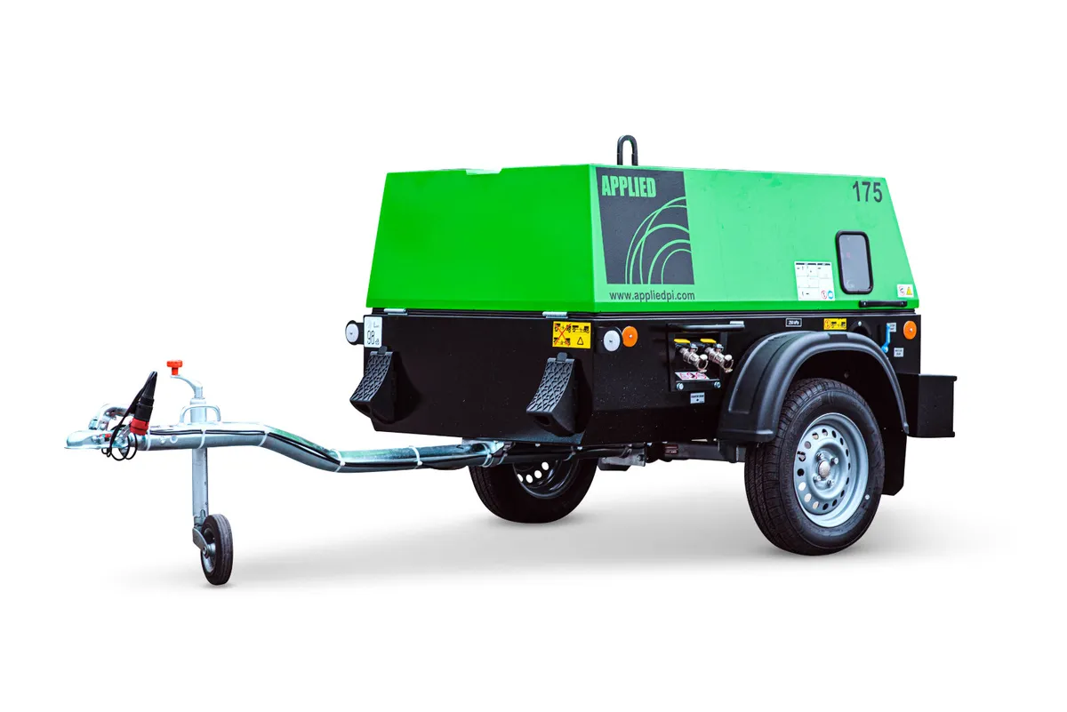 Diesel Road Towable Portable Air Compressor 175CFM - Image 1