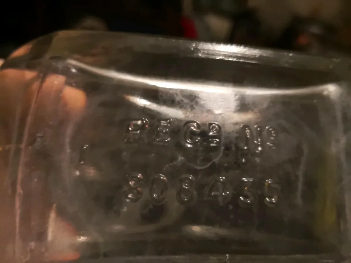 Pair of Art Deco heavy decanters - Image 4