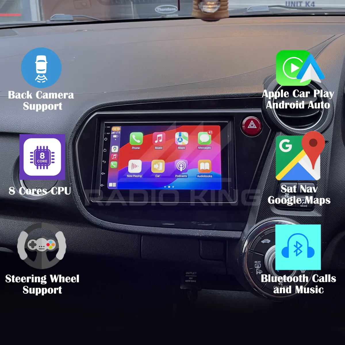 PREMIUM CARPLAY HONDA INSIGHT ANDROID AUTO RADIO - Image 1