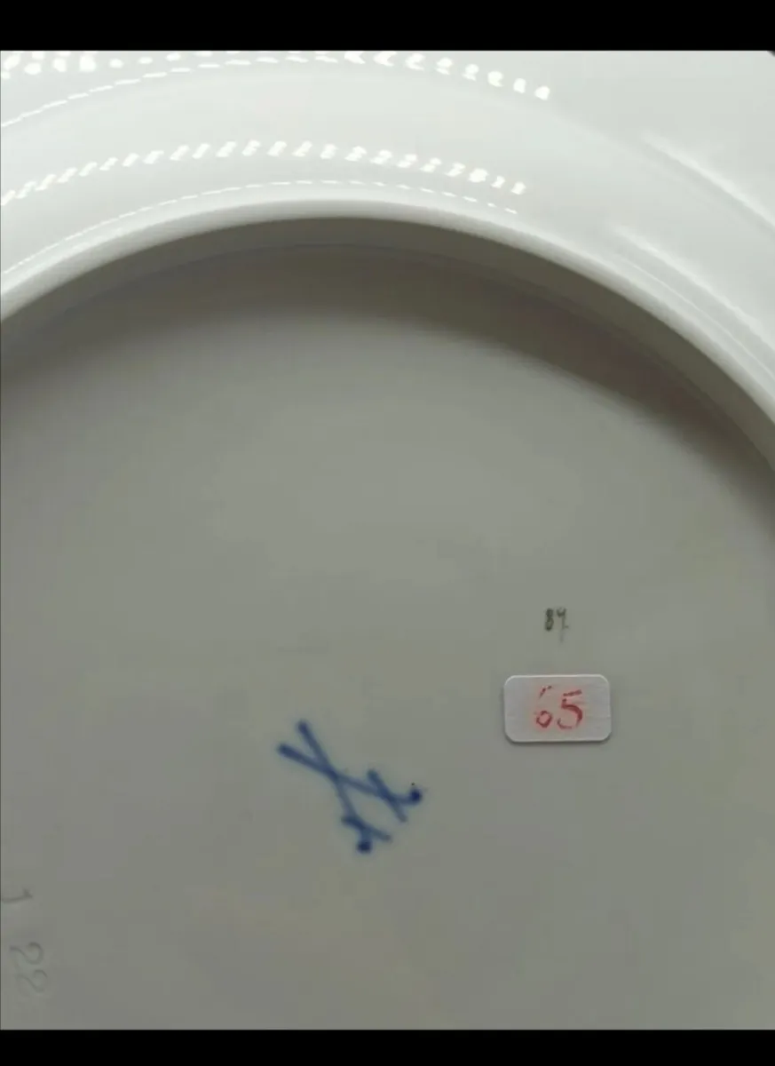 Large Meissen plate 1 st choice - Image 2