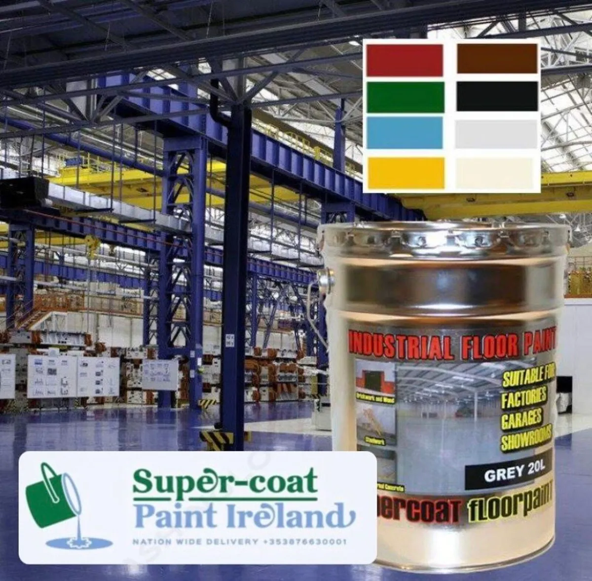 SUPER-COAT FLOOR PAINT ☑️industrial floor paint - Image 1