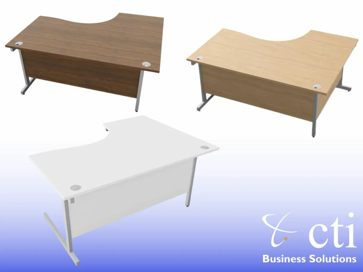 1600mm New Radial Office Desks - Order Now! - Image 2