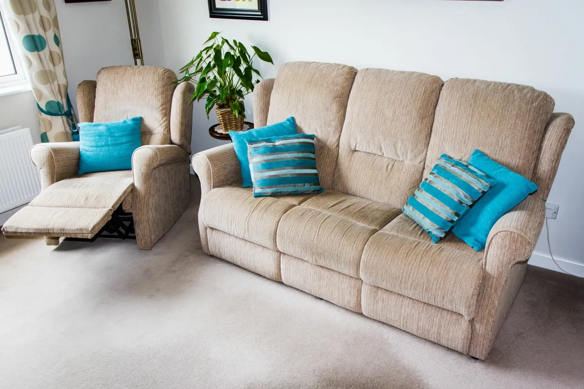 Suite of furniture sofa 2 reclining chairs for sale in Co. Monaghan